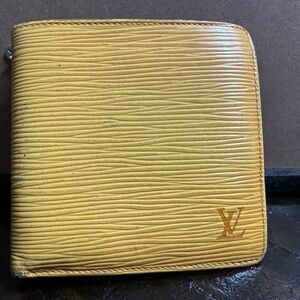 Louis Vuitton Mustard Textured Wallet